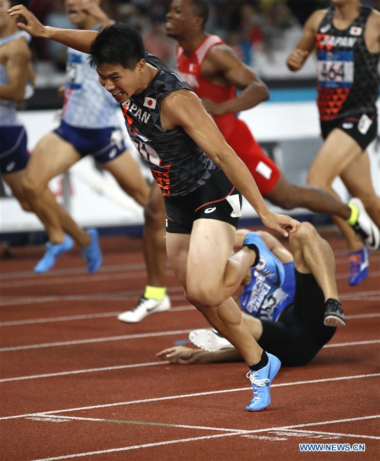 (SP)INDONESIA-JAKARTA-ASIAN GAMES-ATHLETICS-MEN'S 200M