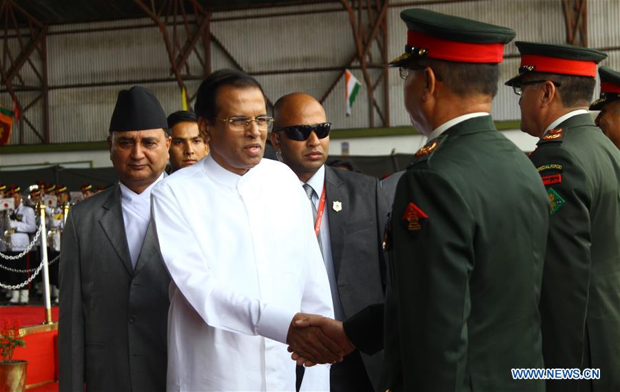 NEPAL-KATHMANDU-BIMSTEC SUMMIT-SRI LANKA'S PRESIDENT-ARRIVAL