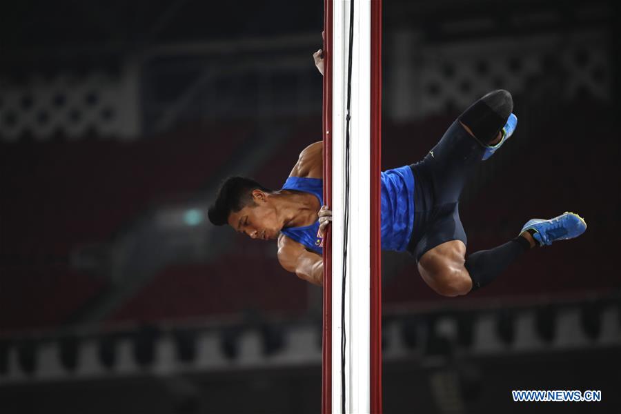 (SP)INDONESIA-JAKARTA-ASIAN GAMES-ATHLETICS-MEN'S POLE VAULT
