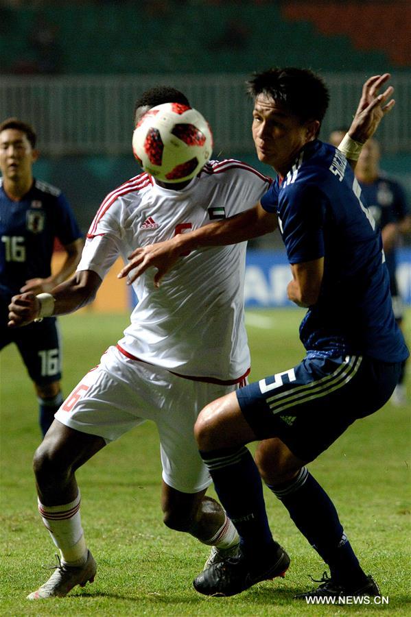 (SP)INDONESIA-BOGOR-ASIAN GAMES-MEN'S FOOTBALL-SEMIFINAL-JAPAN VS UAE
