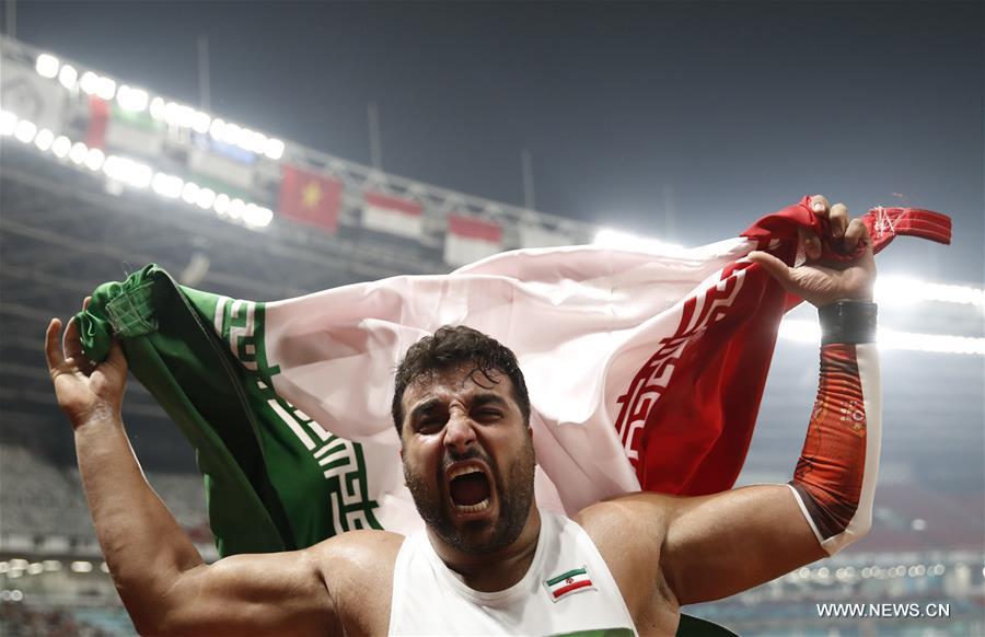 (SP)INDONESIA-JAKARTA-ASIAN GAMES-ATHLETICS-MEN'S DISCUS THROW 