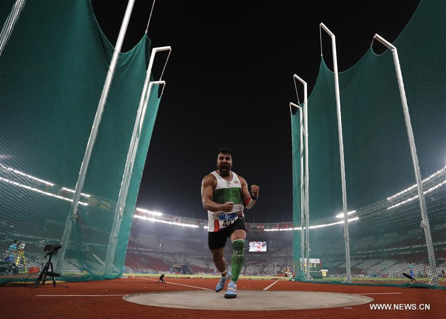 (SP)INDONESIA-JAKARTA-ASIAN GAMES-ATHLETICS-MEN'S DISCUS THROW 