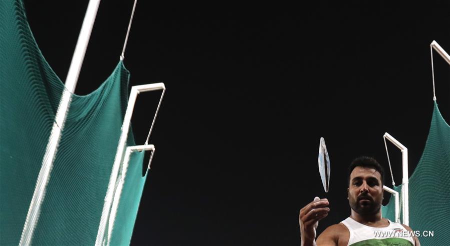 (SP)INDONESIA-JAKARTA-ASIAN GAMES-ATHLETICS-MEN'S DISCUS THROW 