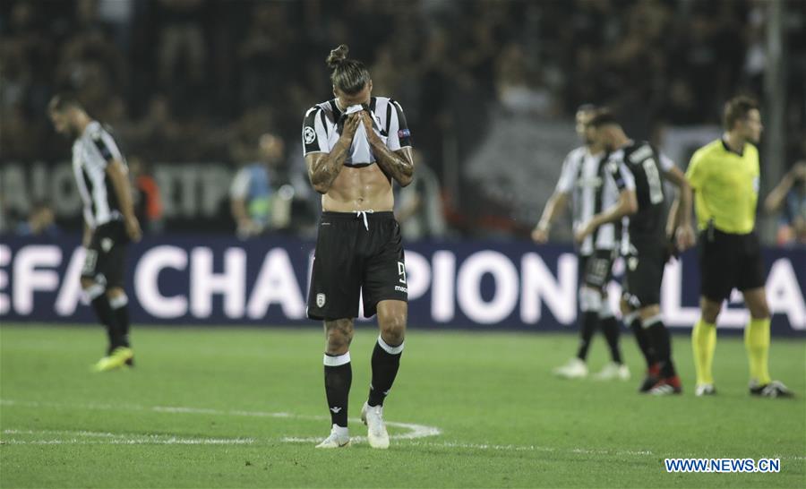 (SP)GREECE-THESSALONIKI-CHAMPIONS LEAGUE-PAOK SALONIKA VS SL BENFICA