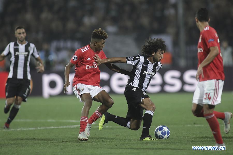(SP)GREECE-THESSALONIKI-CHAMPIONS LEAGUE-PAOK SALONIKA VS SL BENFICA