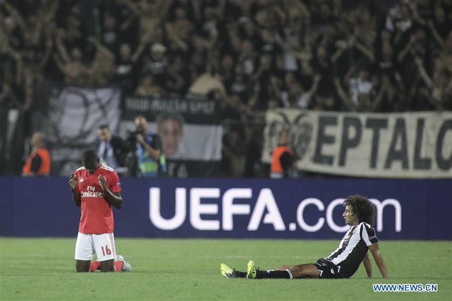 (SP)GREECE-THESSALONIKI-CHAMPIONS LEAGUE-PAOK SALONIKA VS SL BENFICA