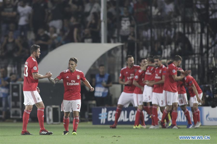 (SP)GREECE-THESSALONIKI-CHAMPIONS LEAGUE-PAOK SALONIKA VS SL BENFICA