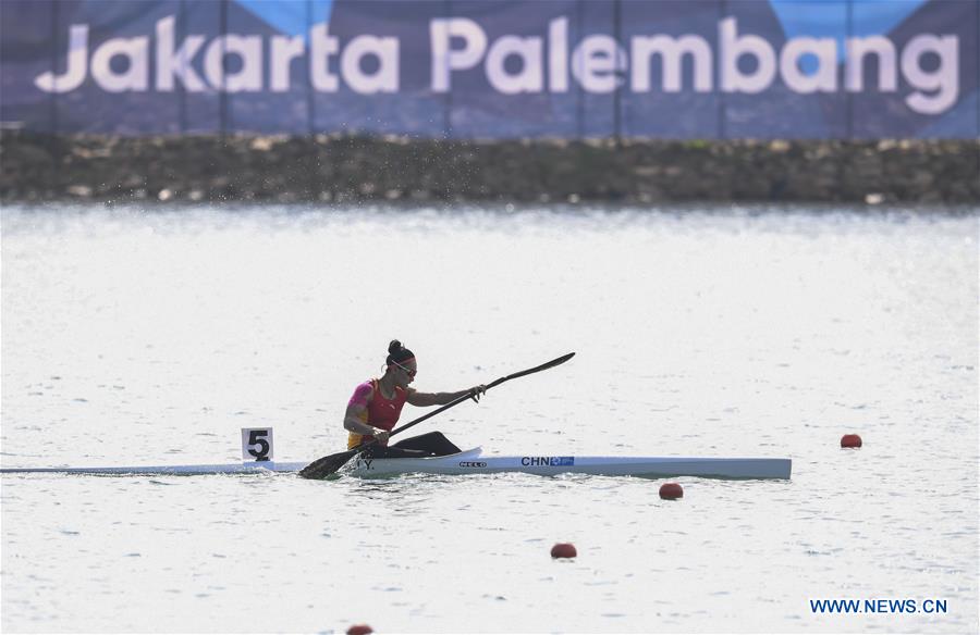 (SP)INDONESIA-PALEMBANG-ASIAN GAMES-WOMEN'S KAYAK SINGLE 500M