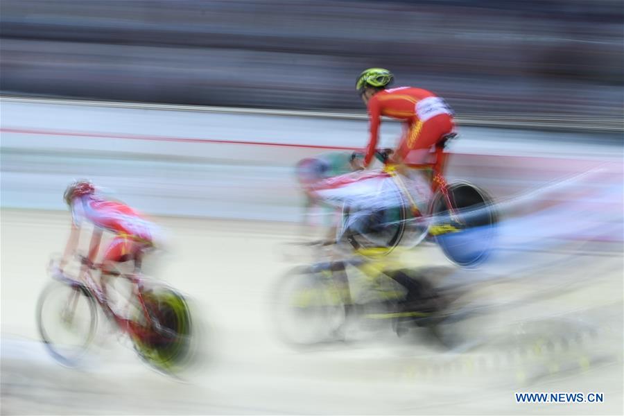 (SP)INDONESIA-JAKARTA-ASIAN GAMES-CYCLING TRACK-MEN'S OMNIUM