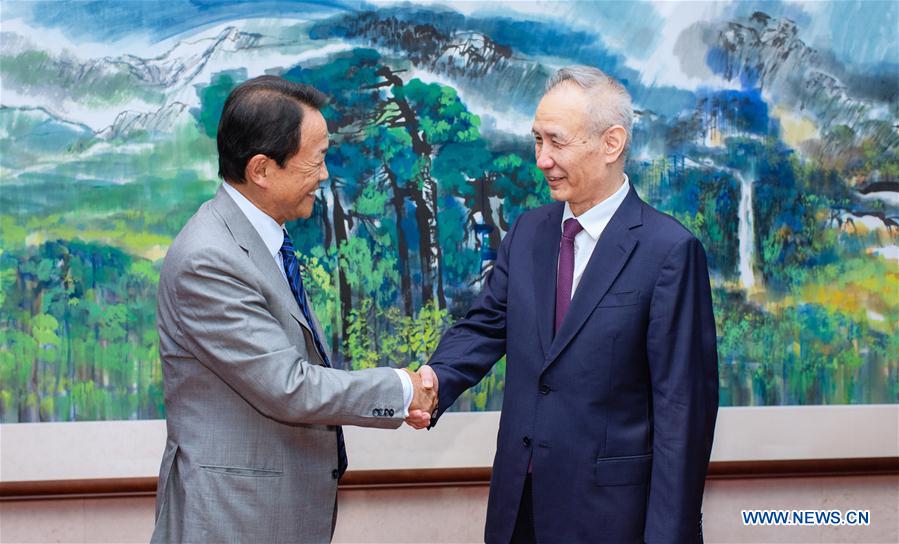 CHINA-BEIJING-LIU HE-JAPAN-DEPUTY PM-MEETING (CN)