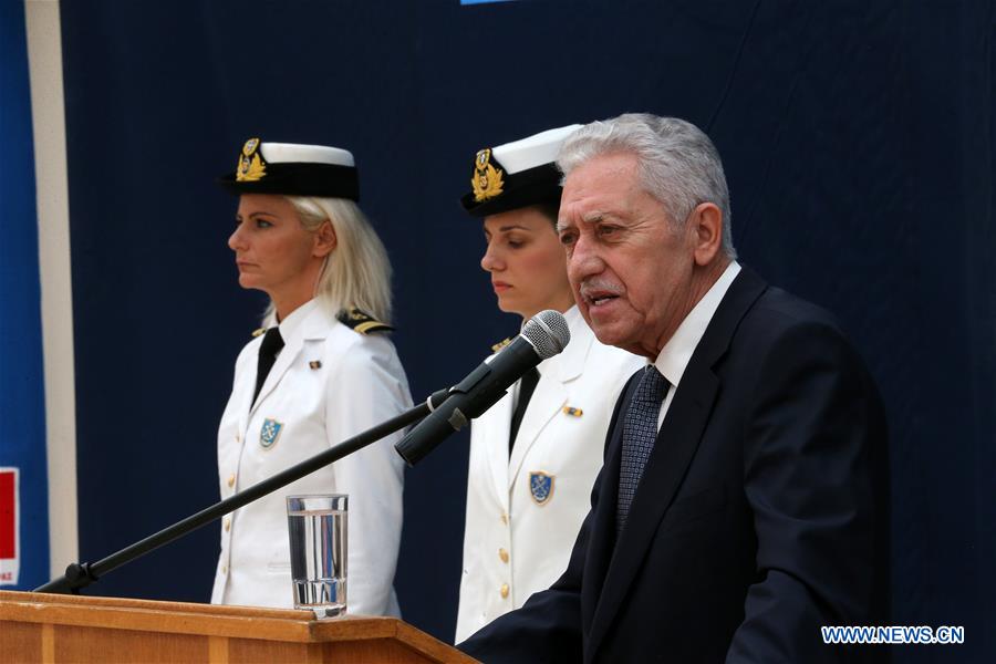 GREECE-PIRAEUS-MINISTRY-HANDOVER