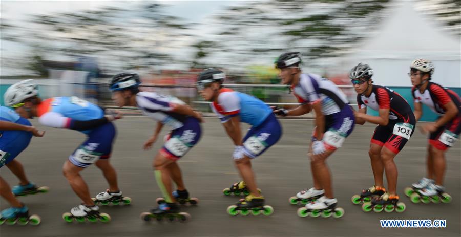 (SP)INDONESIA-PALEMBANG-ASIAN GAMES-ROLLER SKATE-MEN'S ROAD 20KM RACE