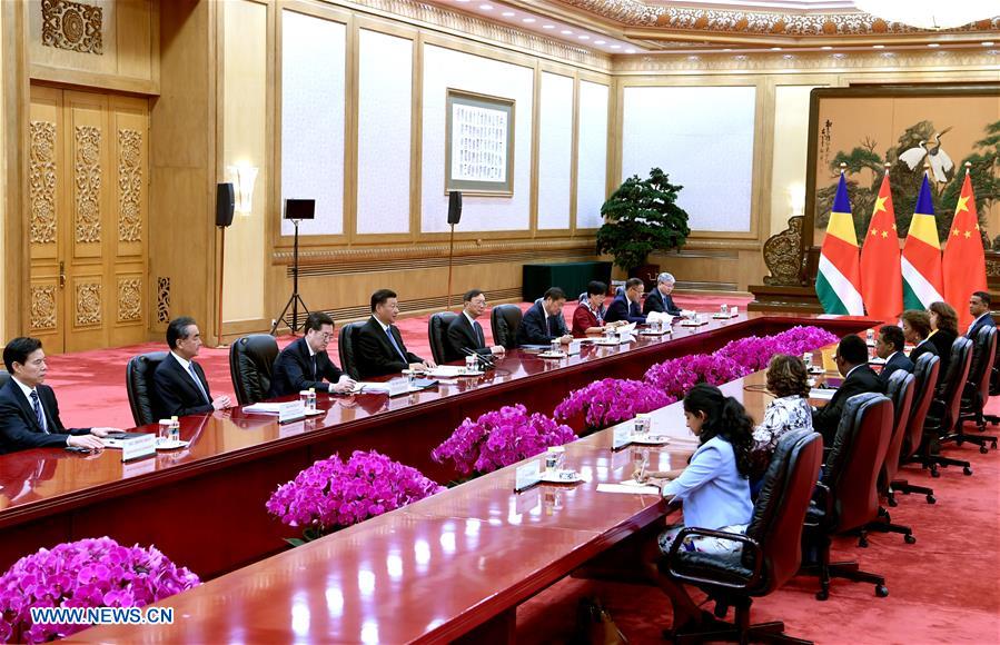CHINA-BEIJING-XI JINPING-SEYCHELLES-PRESIDENT-MEETING (CN)