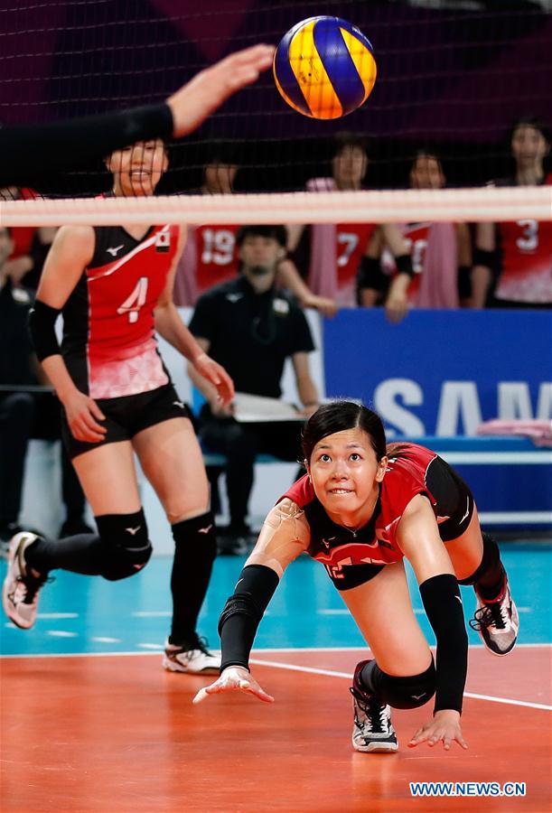 (SP)INDONESIA-JAKARTA-ASIAN GAMES-VOLLEYBALL-WOMEN'S BRONZE MEDAL