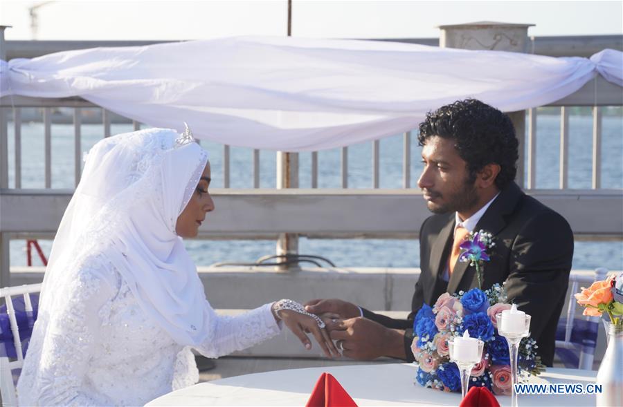 MALDIVES-CHINA-FRIENDSHIP BRIDGE-MASS WEDDING