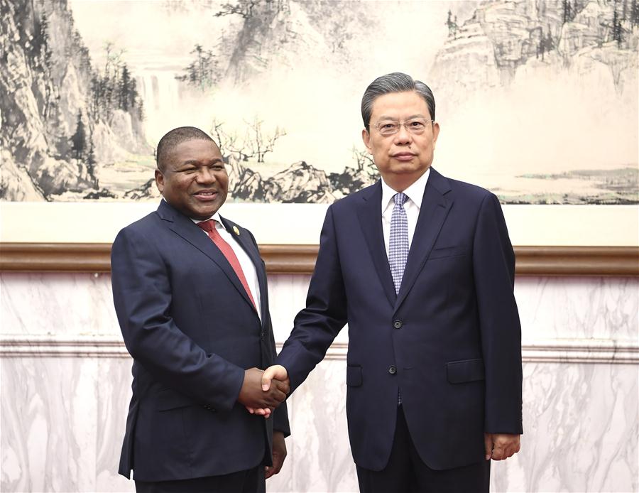 CHINA-BEIJING-ZHAO LEJI-MOZAMBICAN PRESIDENT-MEETING (CN)