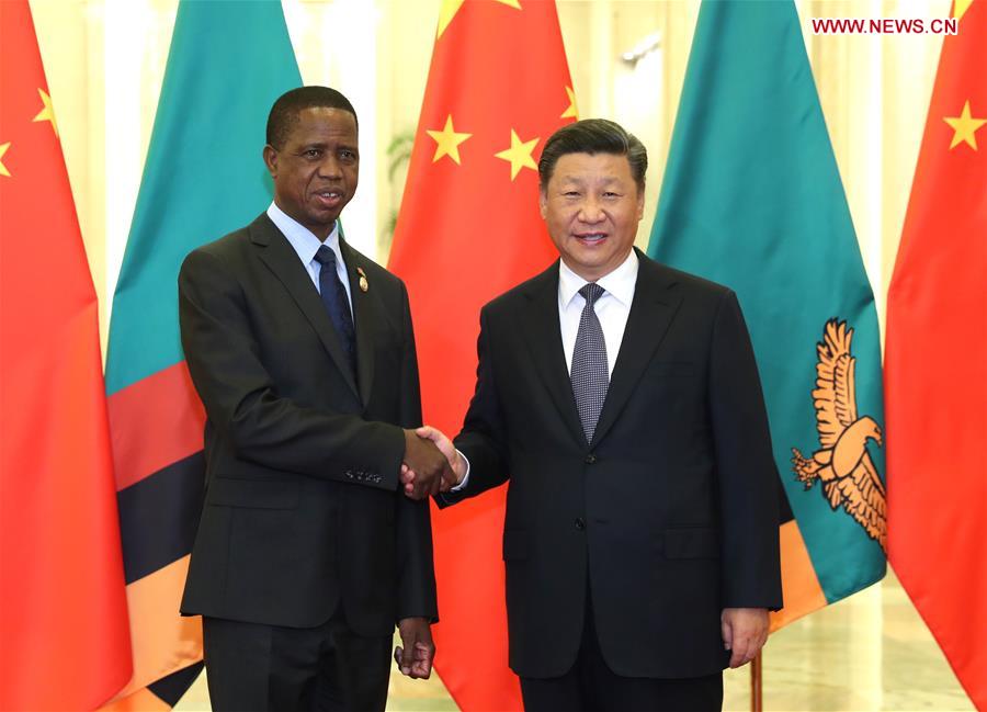 CHINA-BEIJING-XI JINPING-ZAMBIAN PRESIDENT-MEETING (CN)