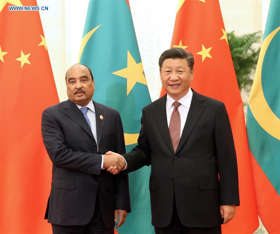 CHINA-BEIJING-XI JINPING-MAURITANIAN PRESIDENT-MEETING (CN)