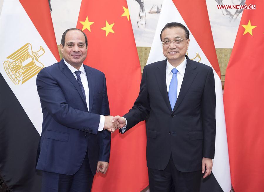 CHINA-BEIJING-LI KEQIANG-EGYPTIAN PRESIDENT-MEETING (CN)