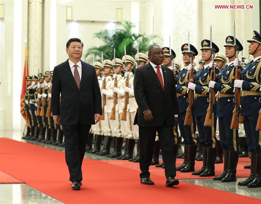 CHINA-BEIJING-XI JINPING-SOUTH AFRICAN PRESIDENT-TALKS (CN)