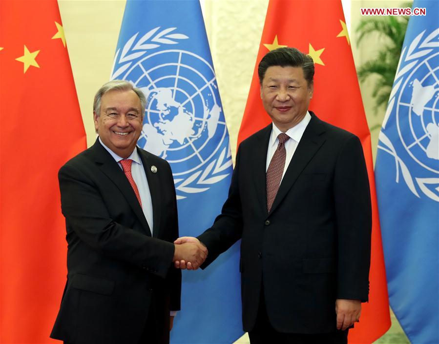 CHINA-BEIJING-XI JINPING-UN SECRETARY-GENERAL-MEETING (CN)