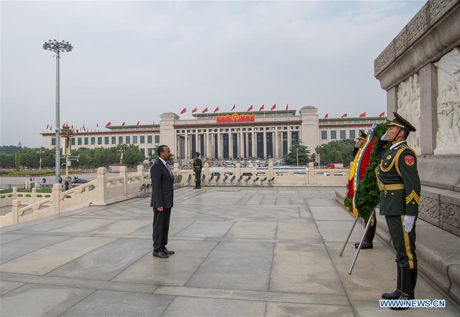 CHINA-BEIJING-ETHIOPIAN PM-MONUMENT-TRIBUTE (CN)