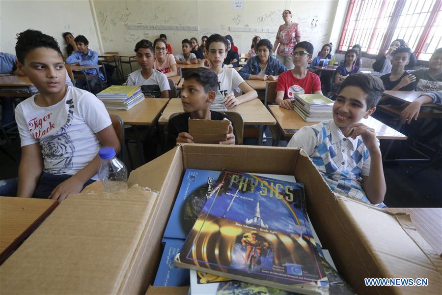 LEBANON-BEIRUT-UNRWA SCHOOL-FIRST DAY