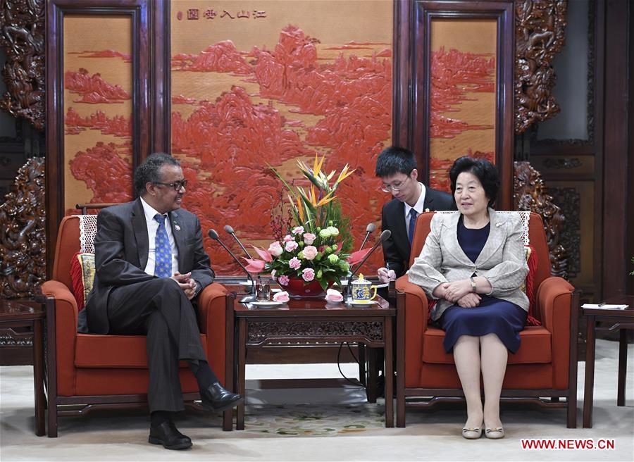 CHINA-BEIJING-SUN CHUNLAN-WHO-MEETING (CN) 