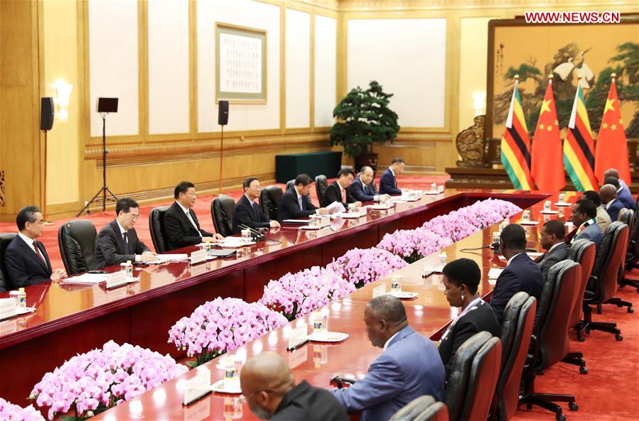 CHINA-BEIJING-XI JINPING-ZIMBABWEAN PRESIDENT-MEETING (CN)