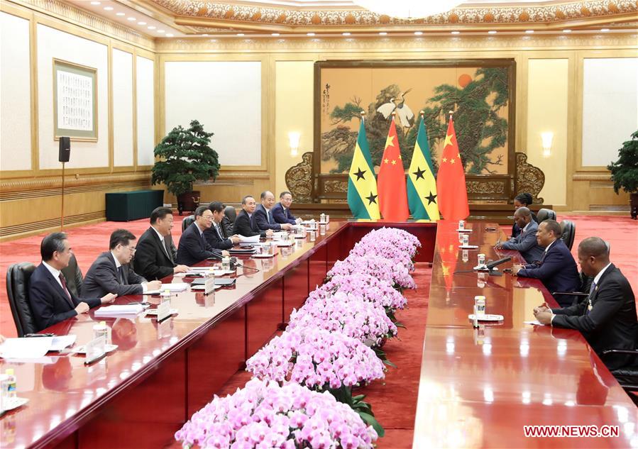 CHINA-BEIJING-XI JINPING-SAO TOME AND PRINCIPE PM-MEETING (CN)