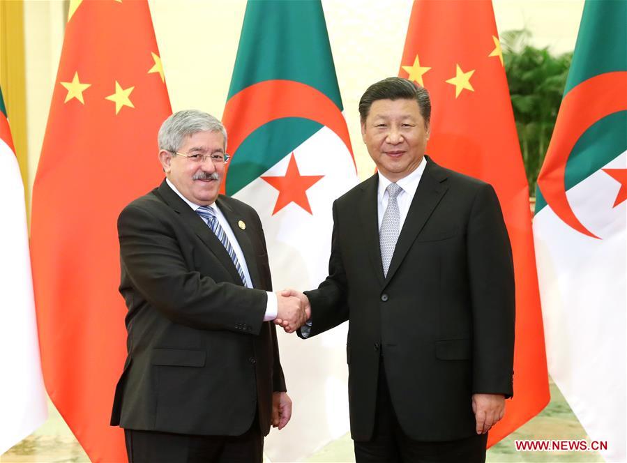 CHINA-BEIJING-XI JINPING-ALGERIAN PM-MEETING (CN)