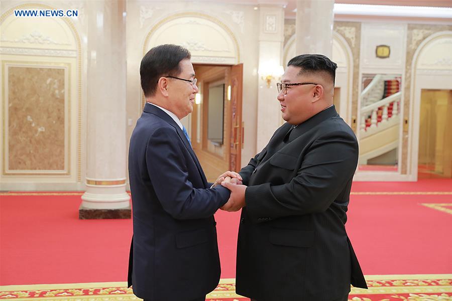 DPRK-PYONGYANG-SOUTH KOREA-ENVOYS-KIM JONG UN-MEETING