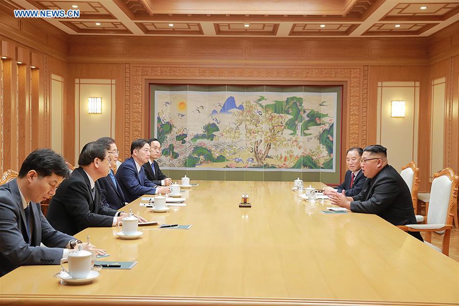 DPRK-PYONGYANG-SOUTH KOREA-ENVOYS-KIM JONG UN-MEETING