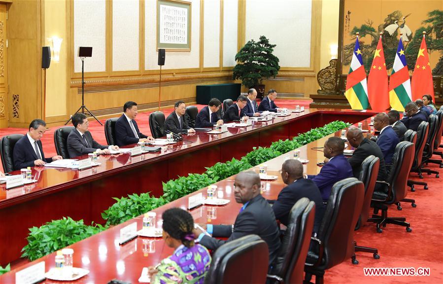 CHINA-BEIJING-XI JINPING-CENTRAL AFRICAN REPUBLIC PRESIDENT-MEETING (CN)