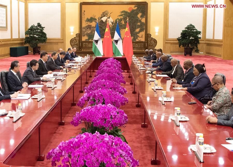 CHINA-BEIJING-XI JINPING-LESOTHO PM-MEETING (CN)