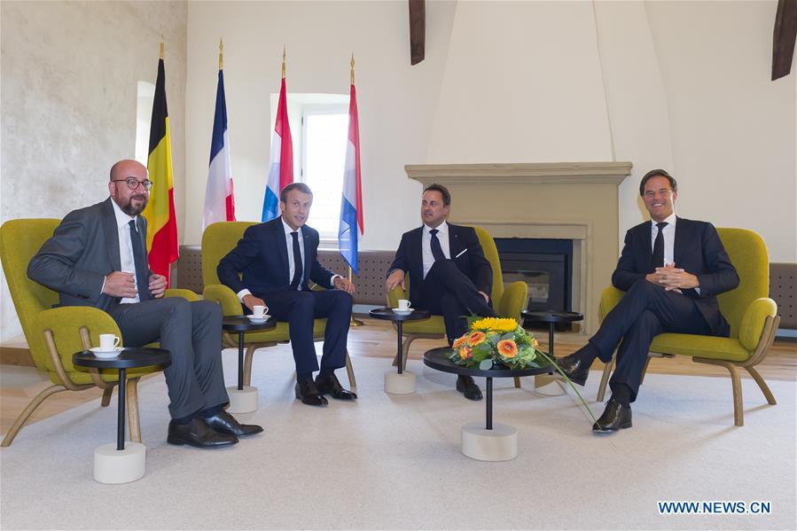 LUXEMBOURG-BOURGLINSTER-BENELUX-FRANCE-LEADERS-MEETING