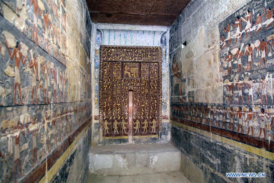 EGYPT-GIZA-ARCHEOLOGY-OLD KINGDOM TOMB-OPENING