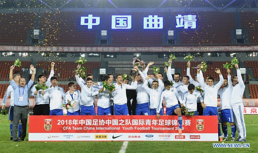 (SP)CHINA-QUJING-FOOTBALL-CFA TEAM CHINA INTERNATIONAL YOUTH FOOTBALL TOURNAMENT 2018 (CN)