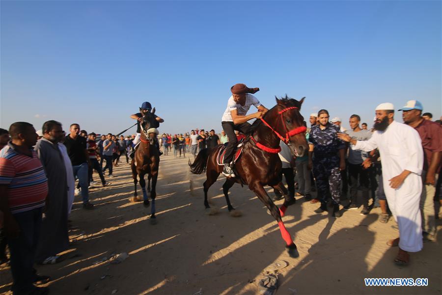 MIDEAST-GAZA STRIP-RAFAH-HORSE RACE
