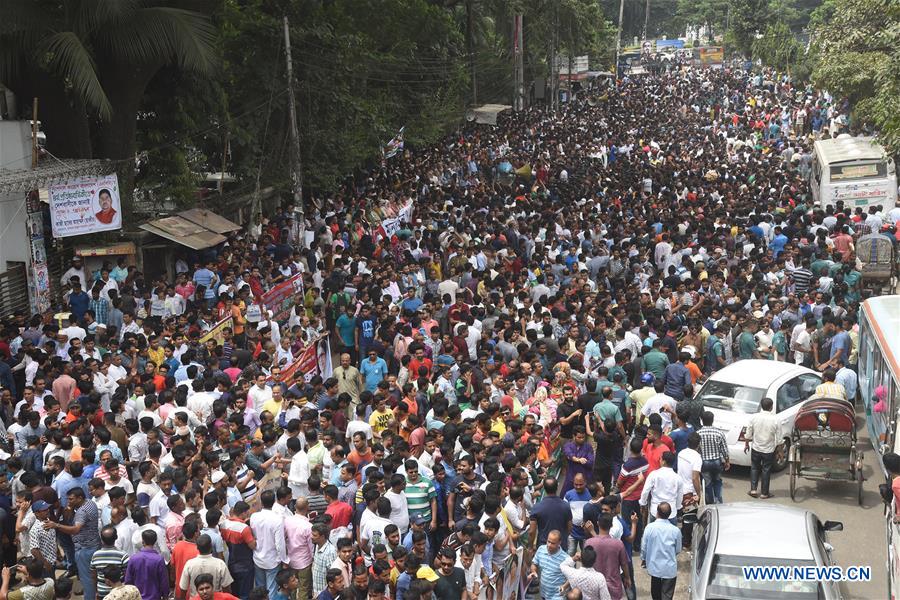 BANGLADESH-DHAKA-OPPOSITION-HUMAN CHAIN