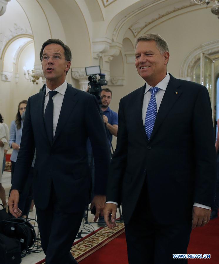 ROMANIA-BUCHAREST-DUTCH PM-VISIT