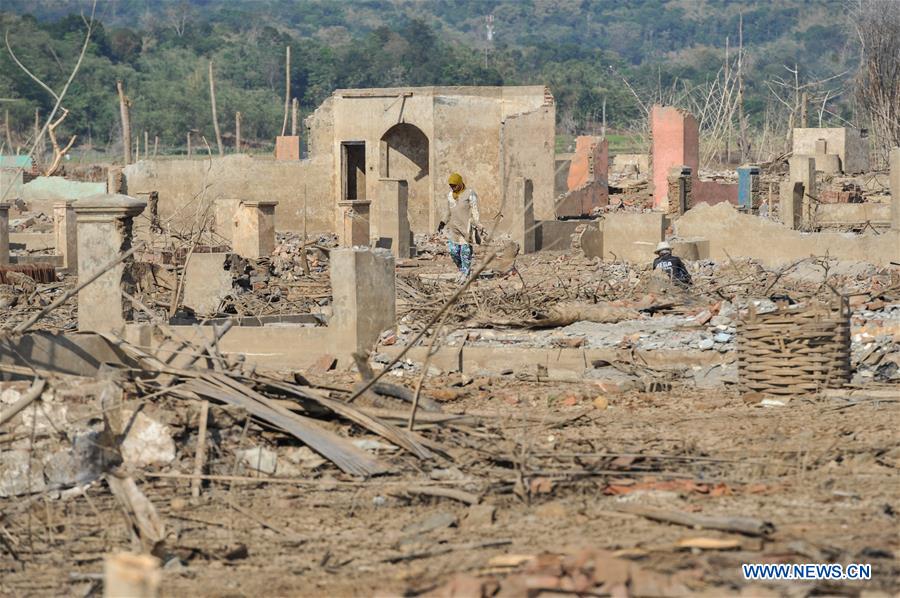 INDONESIA-WEST JAVA-SUMEDANG-DRY SEASON IN JATIGEDE RESERVOIR