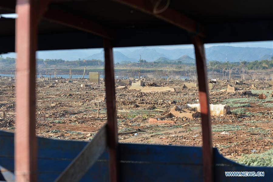 INDONESIA-WEST JAVA-SUMEDANG-DRY SEASON IN JATIGEDE RESERVOIR