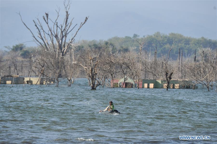 INDONESIA-WEST JAVA-SUMEDANG-DRY SEASON IN JATIGEDE RESERVOIR