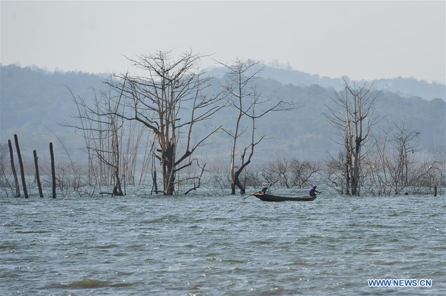 INDONESIA-WEST JAVA-SUMEDANG-DRY SEASON IN JATIGEDE RESERVOIR