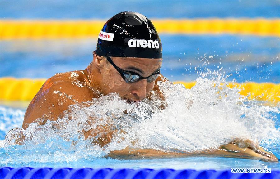 Felipe Lima Wins Mens 100m Breaststroke At Swimming World Cup Doha