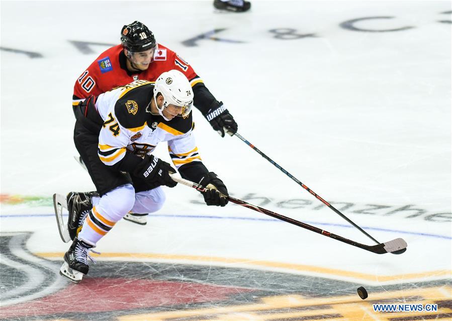 (SP)CHINA-SHENZHEN-ICE HOCKEY-NHL CHINA GAMES (CN)