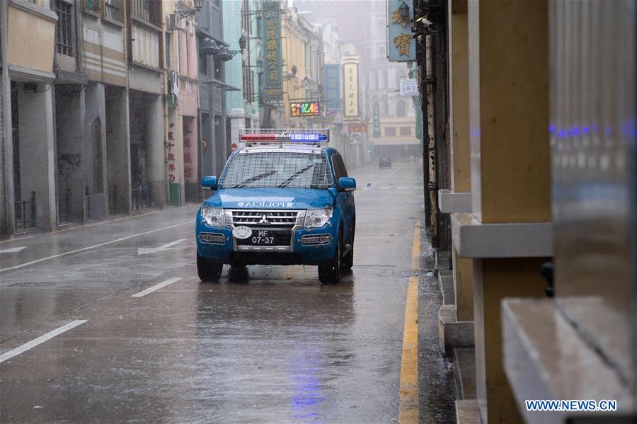 CHINA-MACAO-MANGKHUT-TYPHOON SIGNAL(CN)