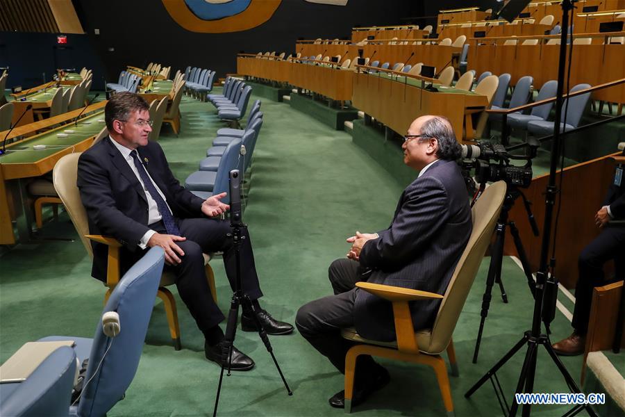 UN-GENERAL ASSEMBLY-72ND SESSION-PRESIDENT-LAJCAK-INTERVIEW
