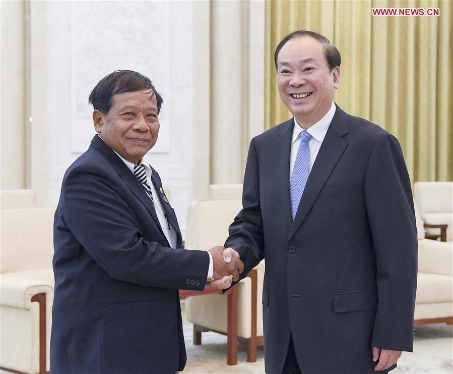 CHINA-BEIJING-HUANG KUNMING-MYANMAR-DELEGATION-MEETING (CN)